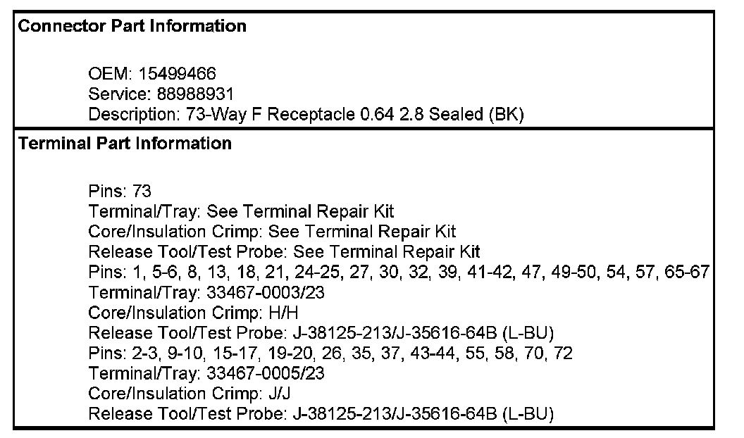 Factory service manual diagram