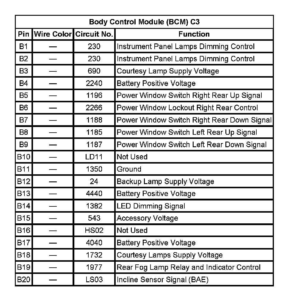 Factory service manual diagram