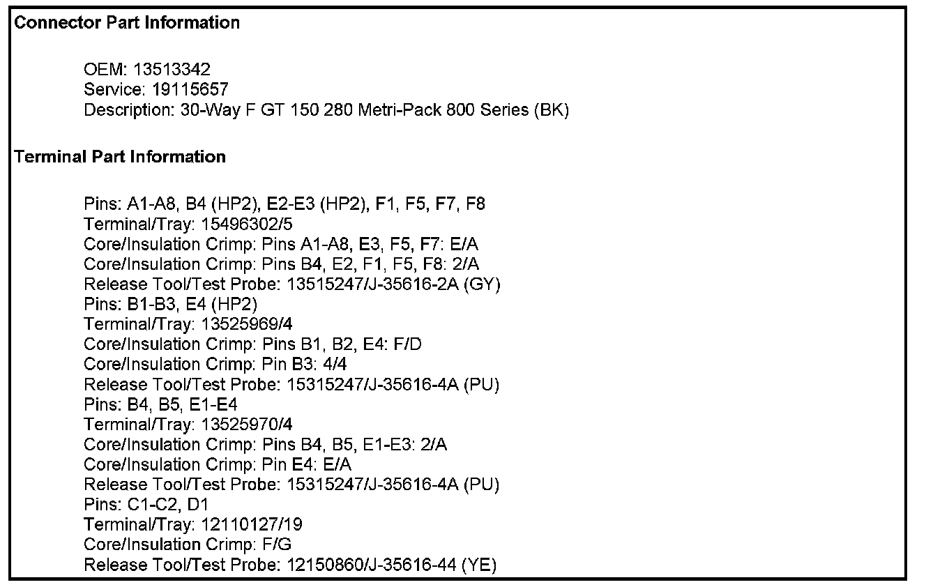 Factory service manual diagram