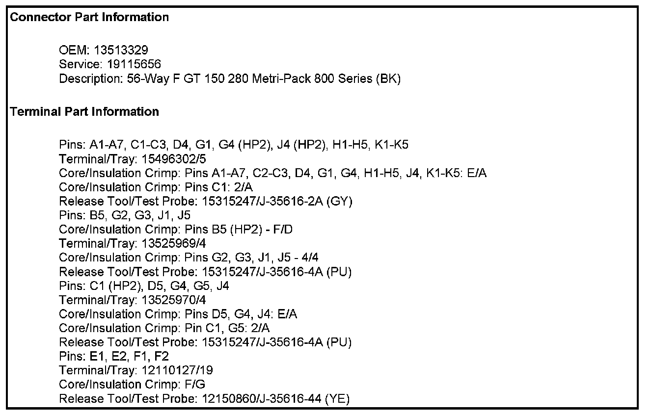Factory service manual diagram