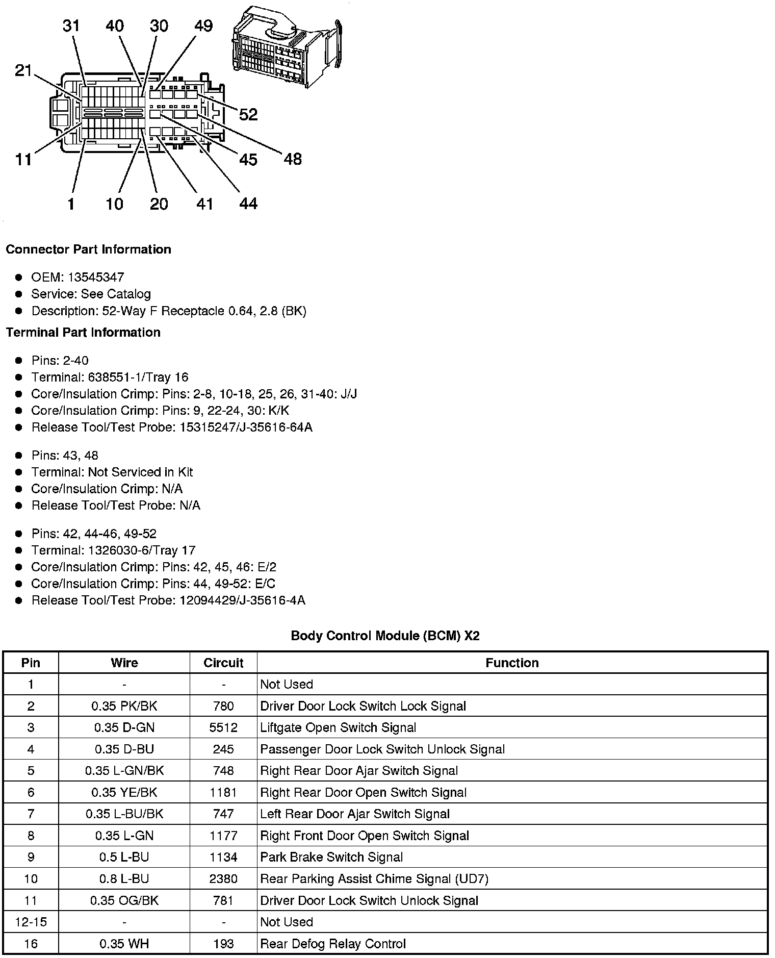 Factory service manual diagram