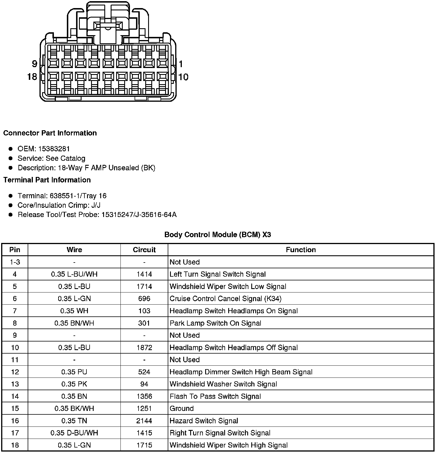 Factory service manual diagram