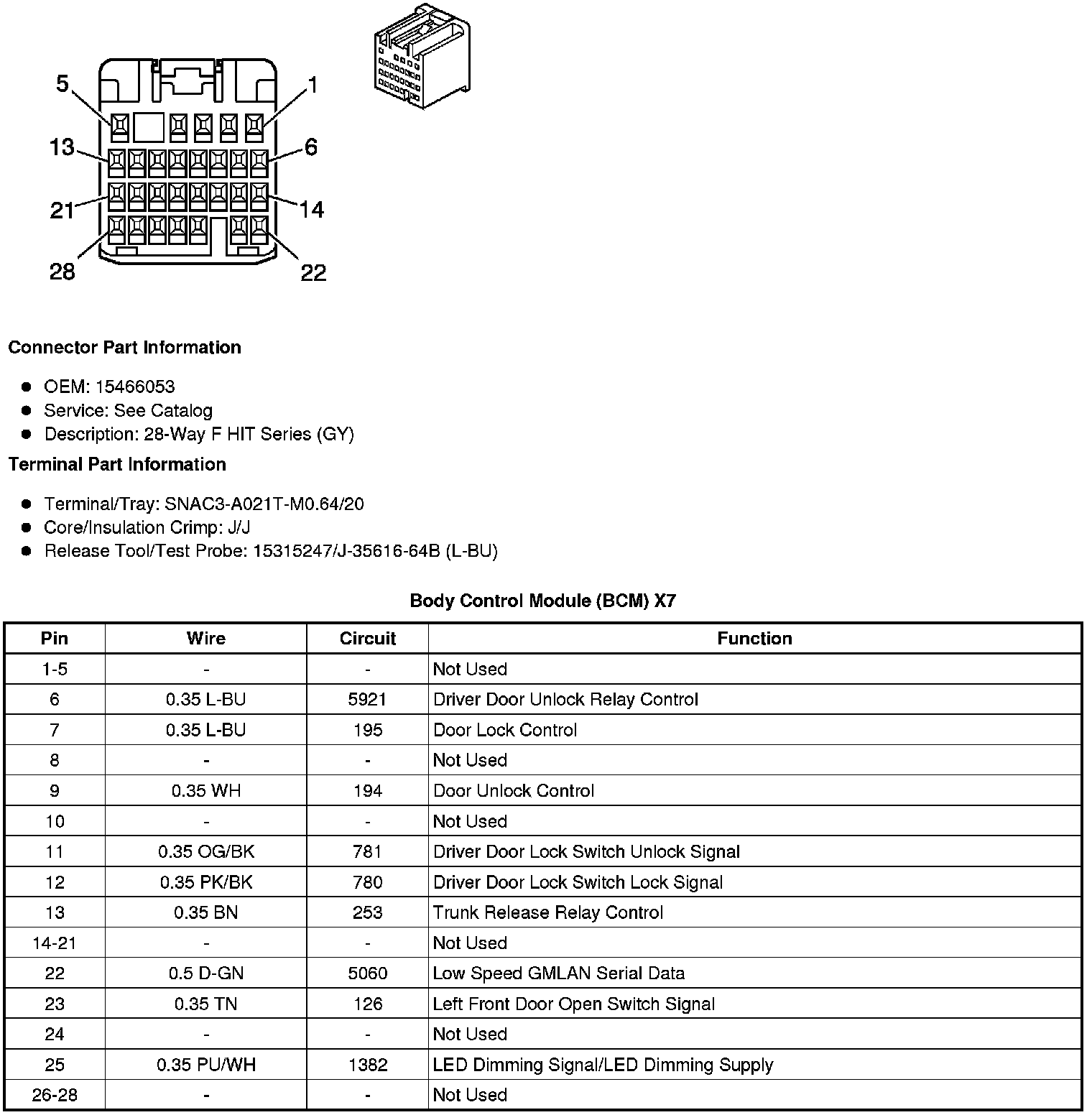Factory service manual diagram