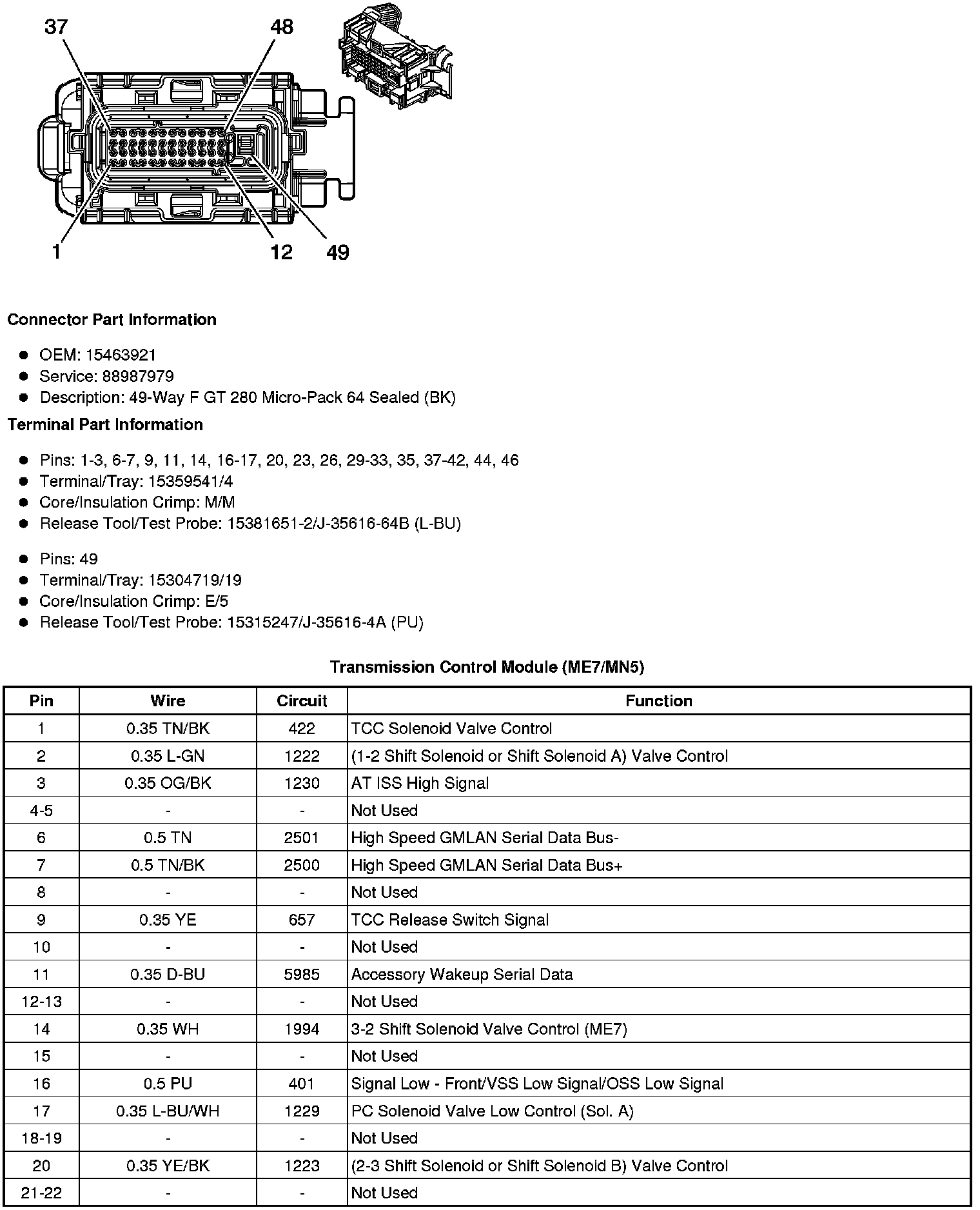 Factory service manual diagram