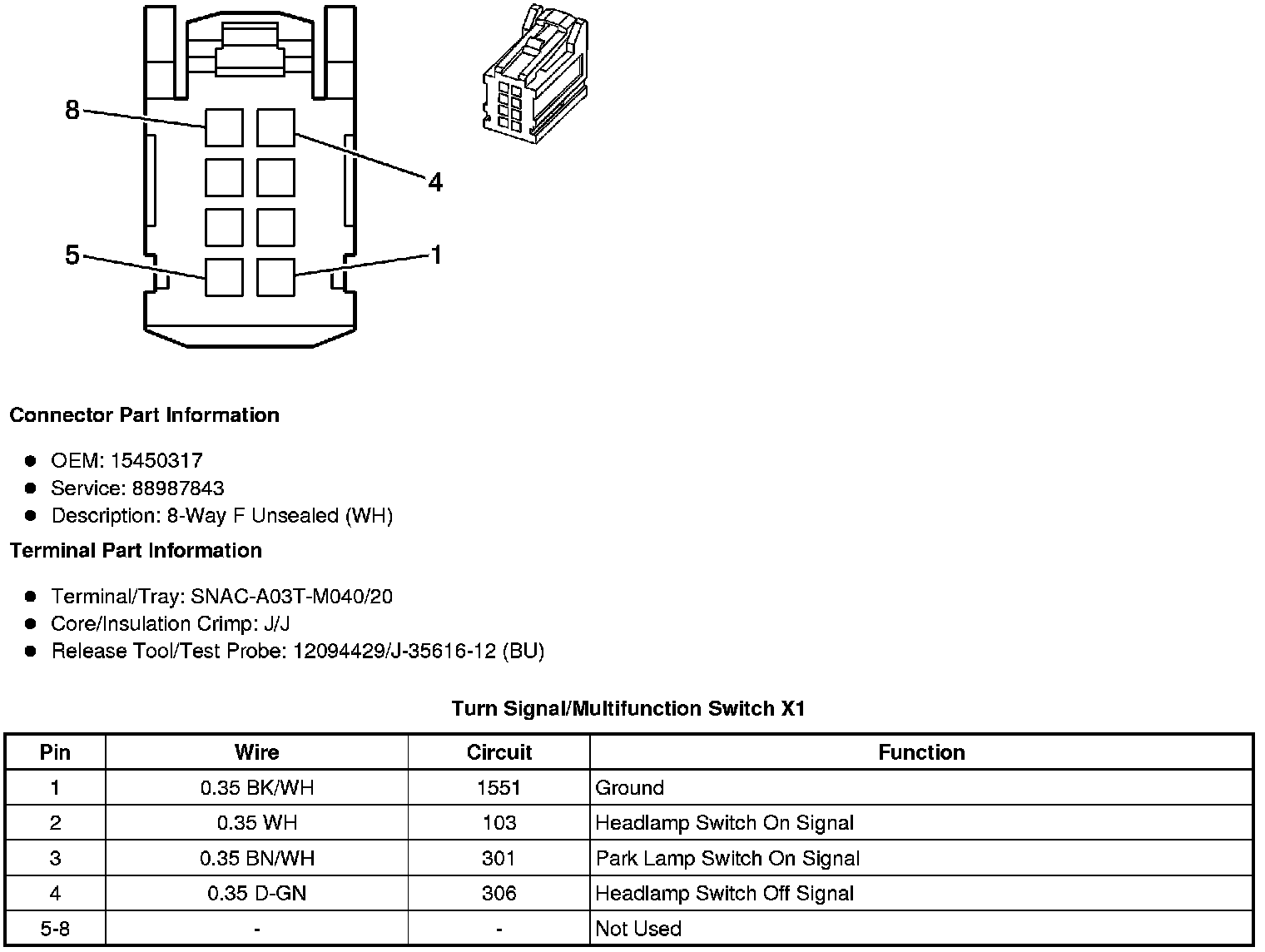 Factory service manual diagram