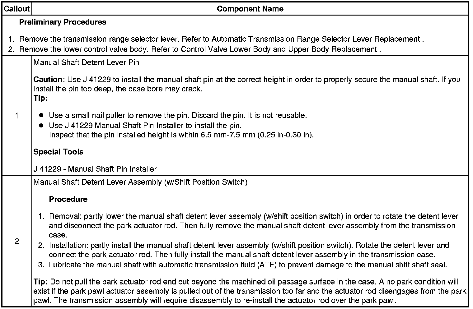 Factory service manual diagram