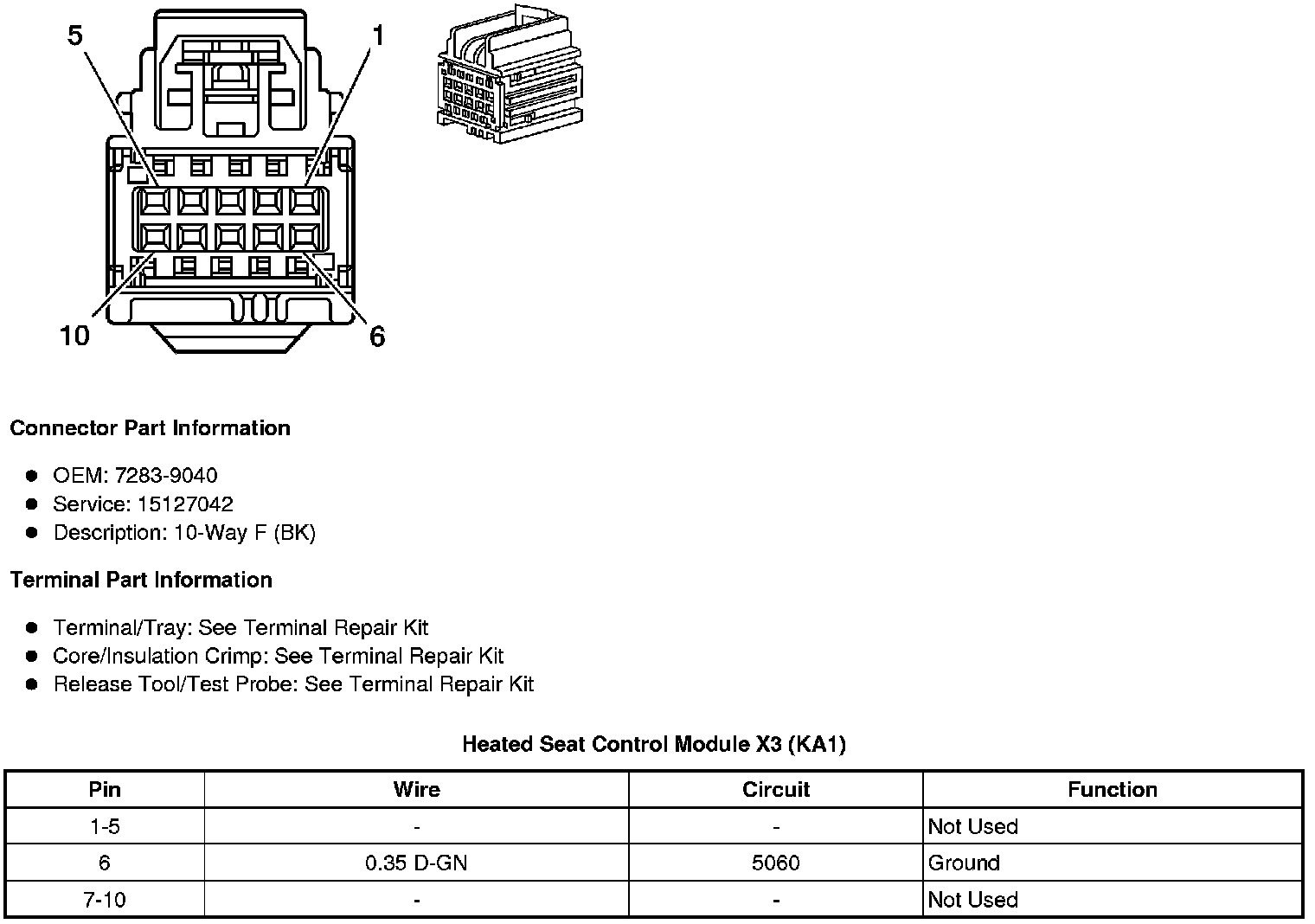 Factory service manual diagram