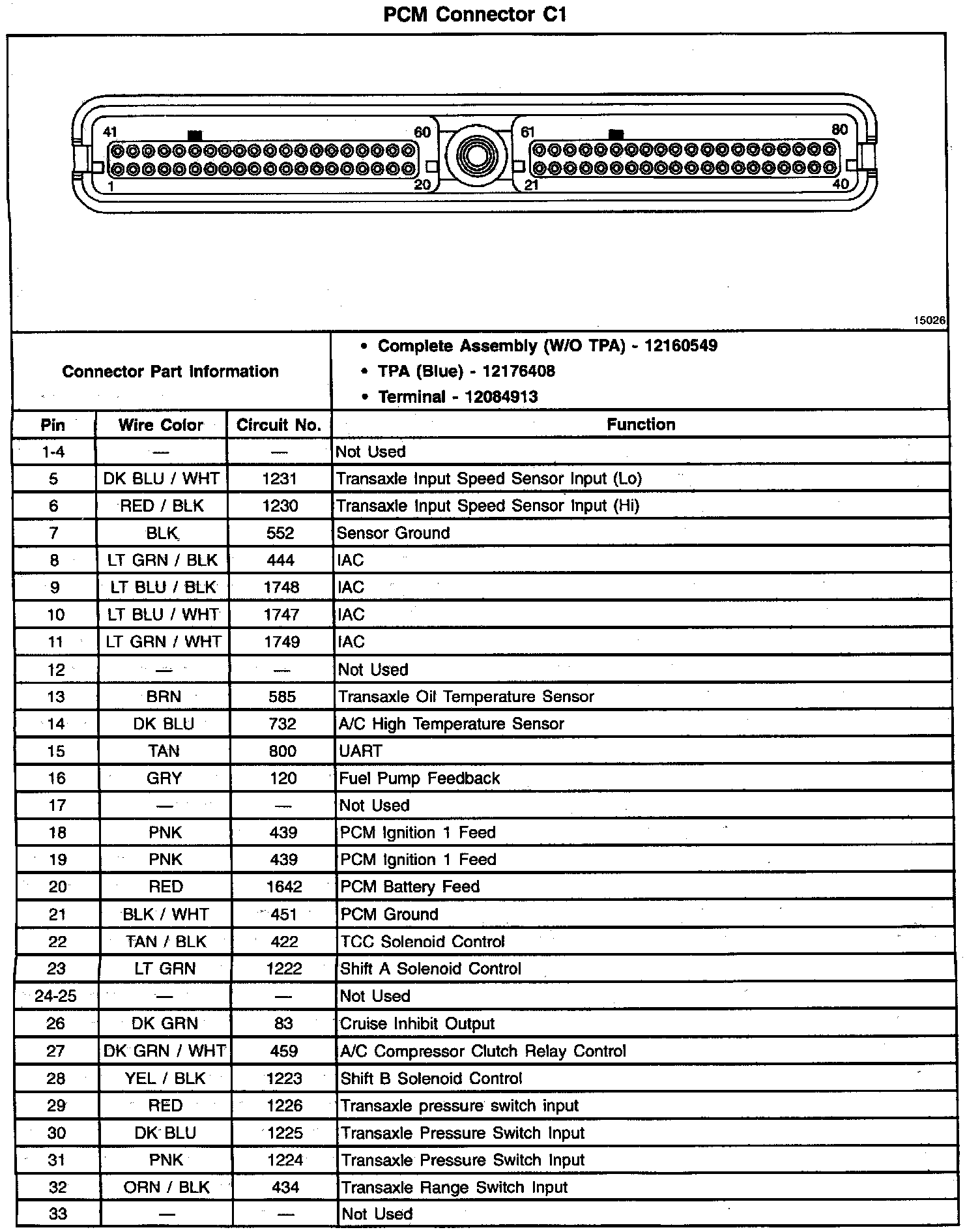 Factory service manual diagram