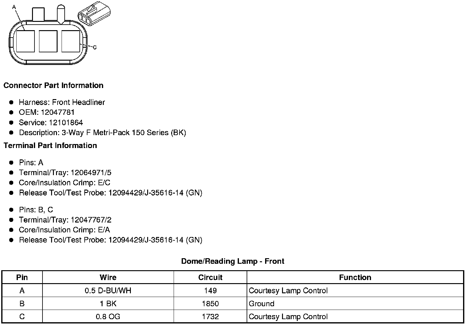 Factory service manual diagram