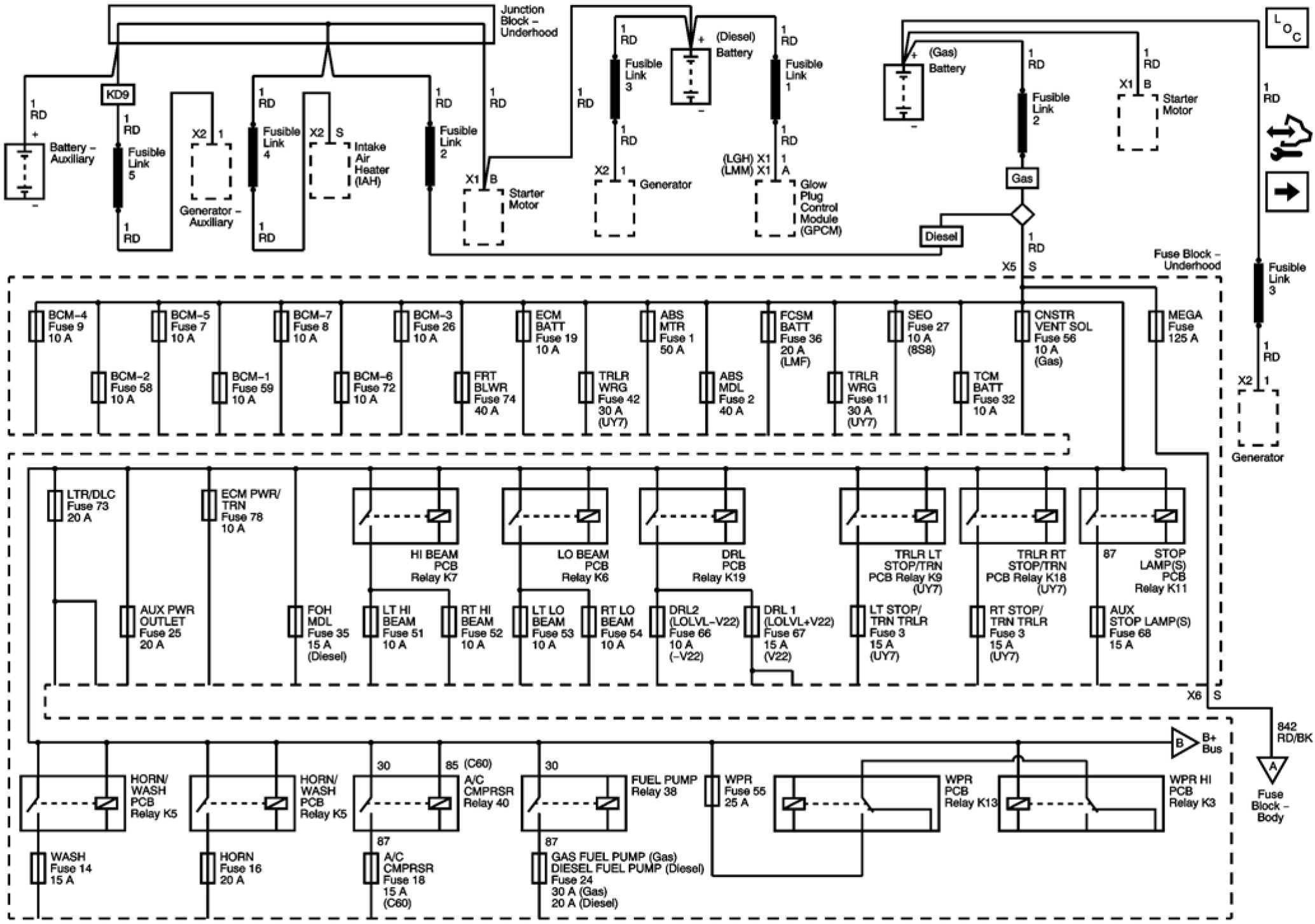 Factory service manual diagram