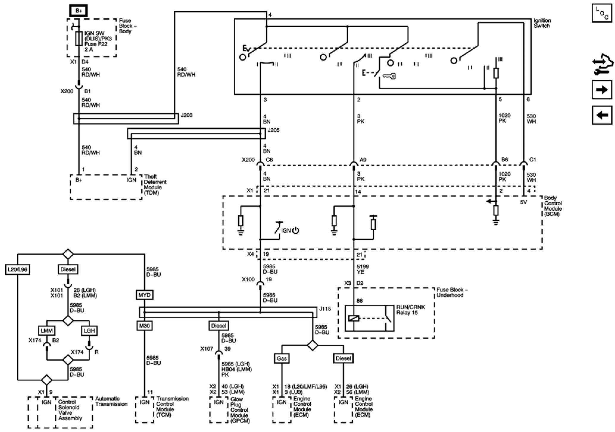 Factory service manual diagram