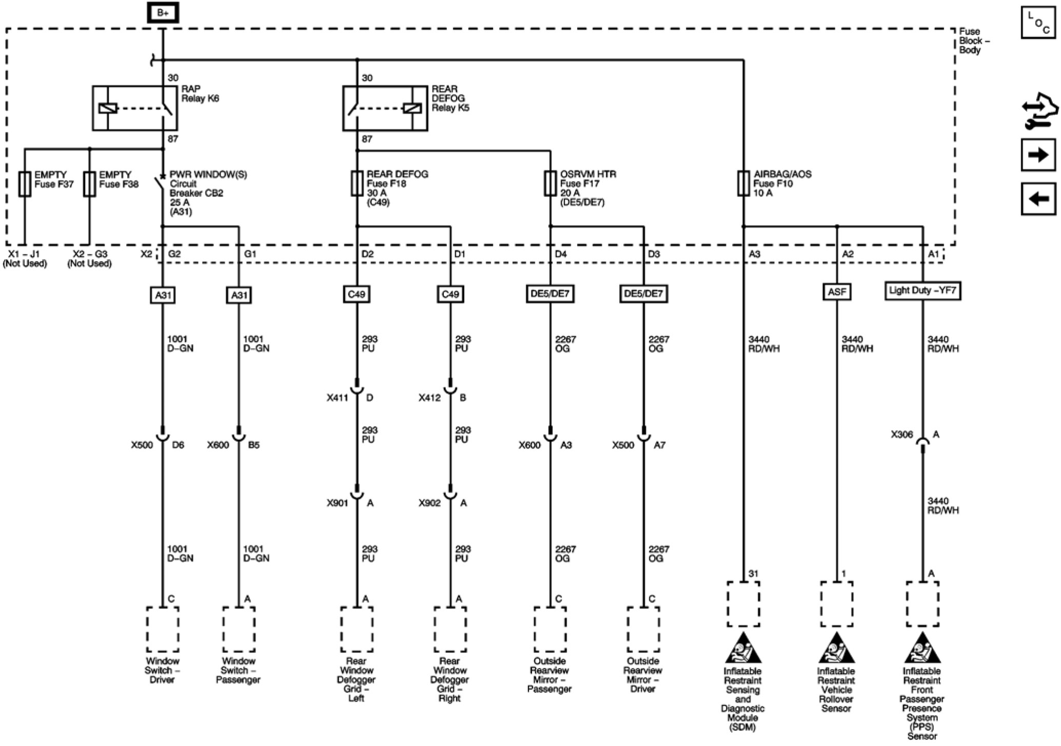 Factory service manual diagram