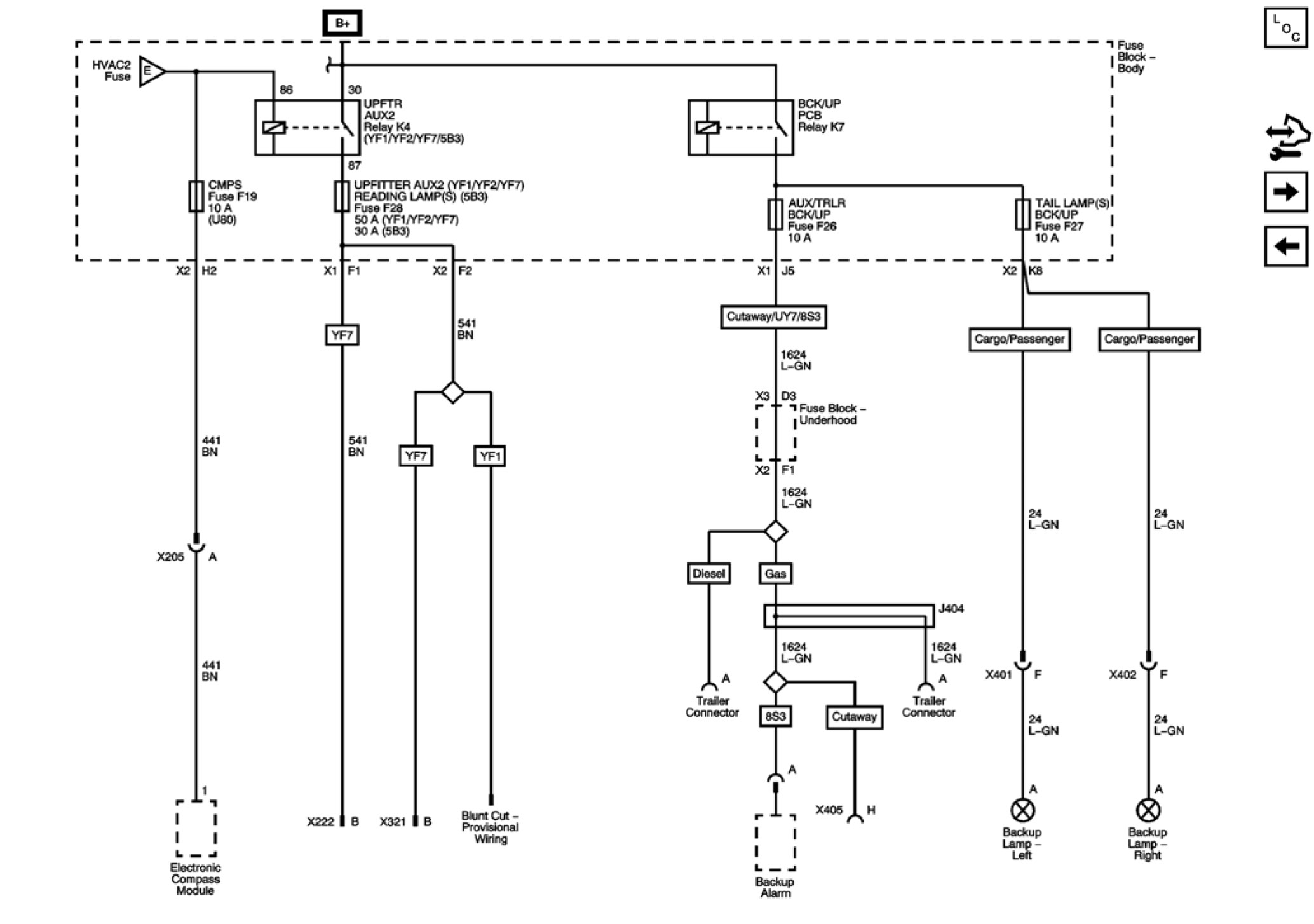Factory service manual diagram