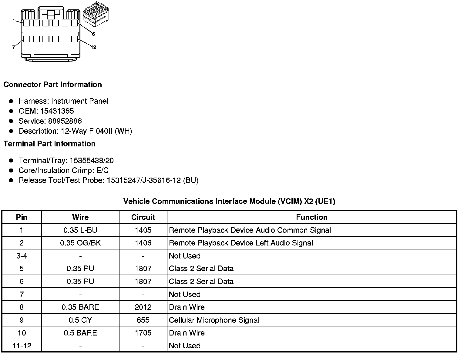 Factory service manual diagram