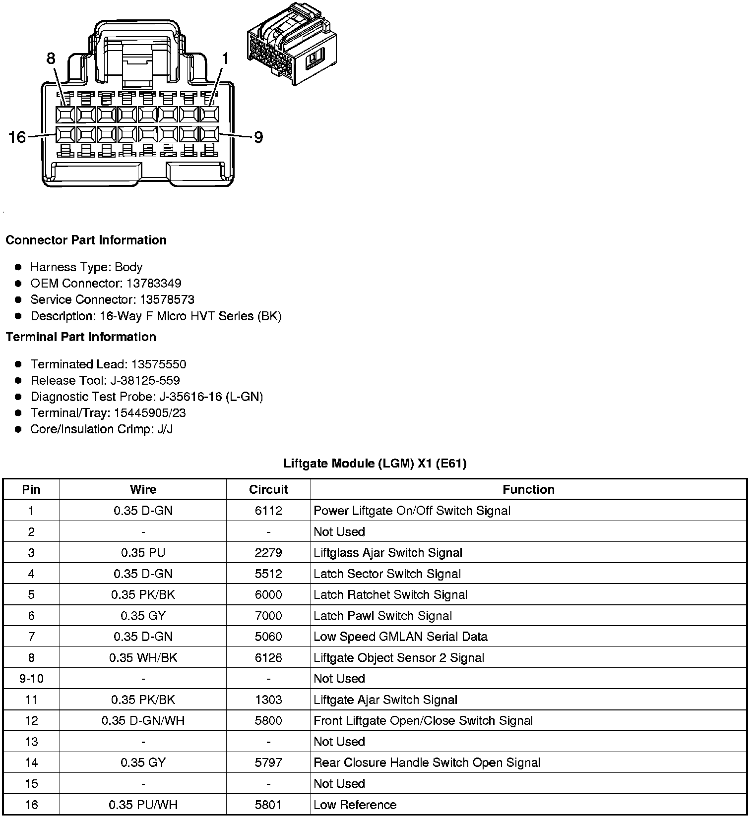 Factory service manual diagram
