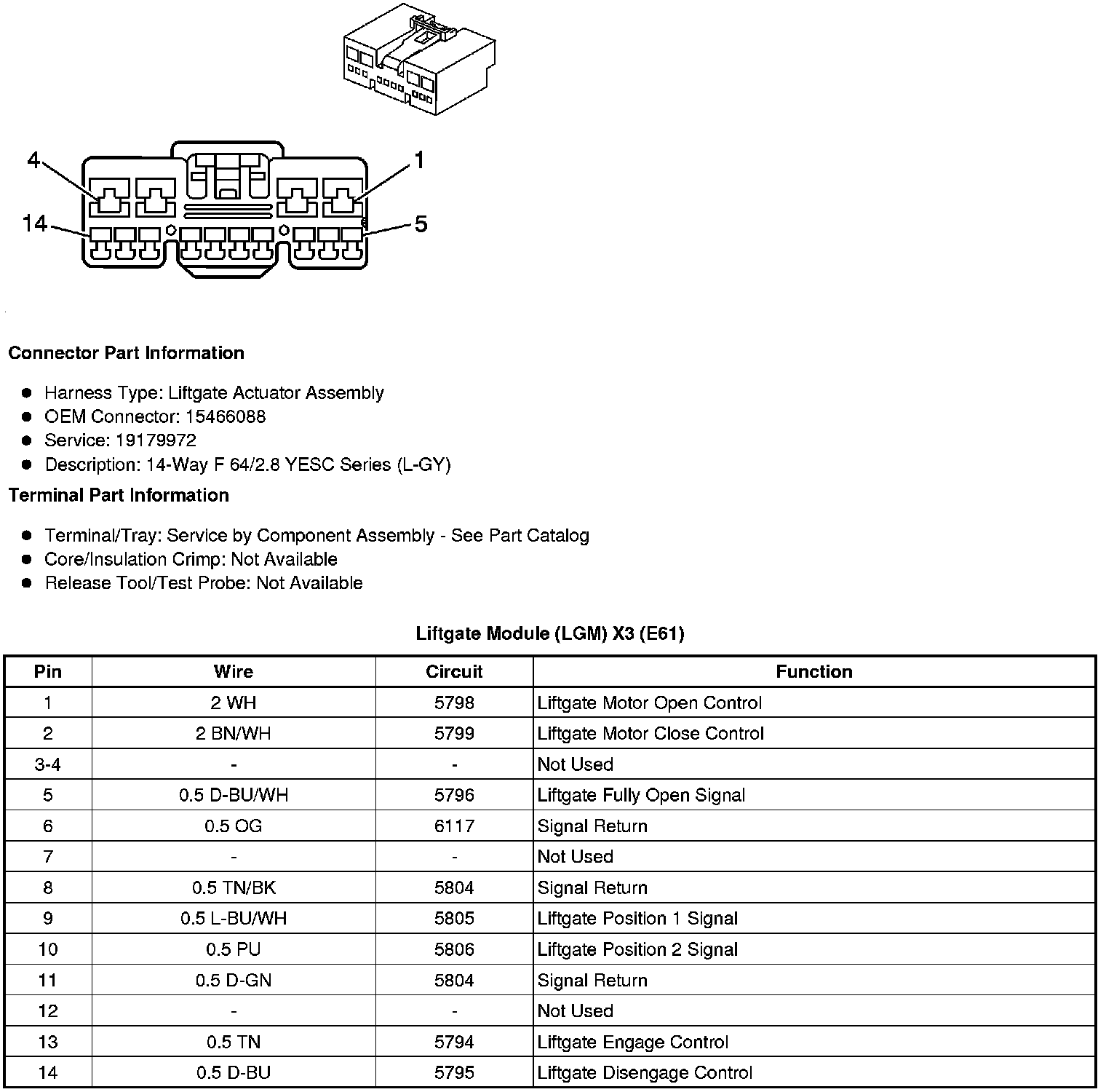 Factory service manual diagram