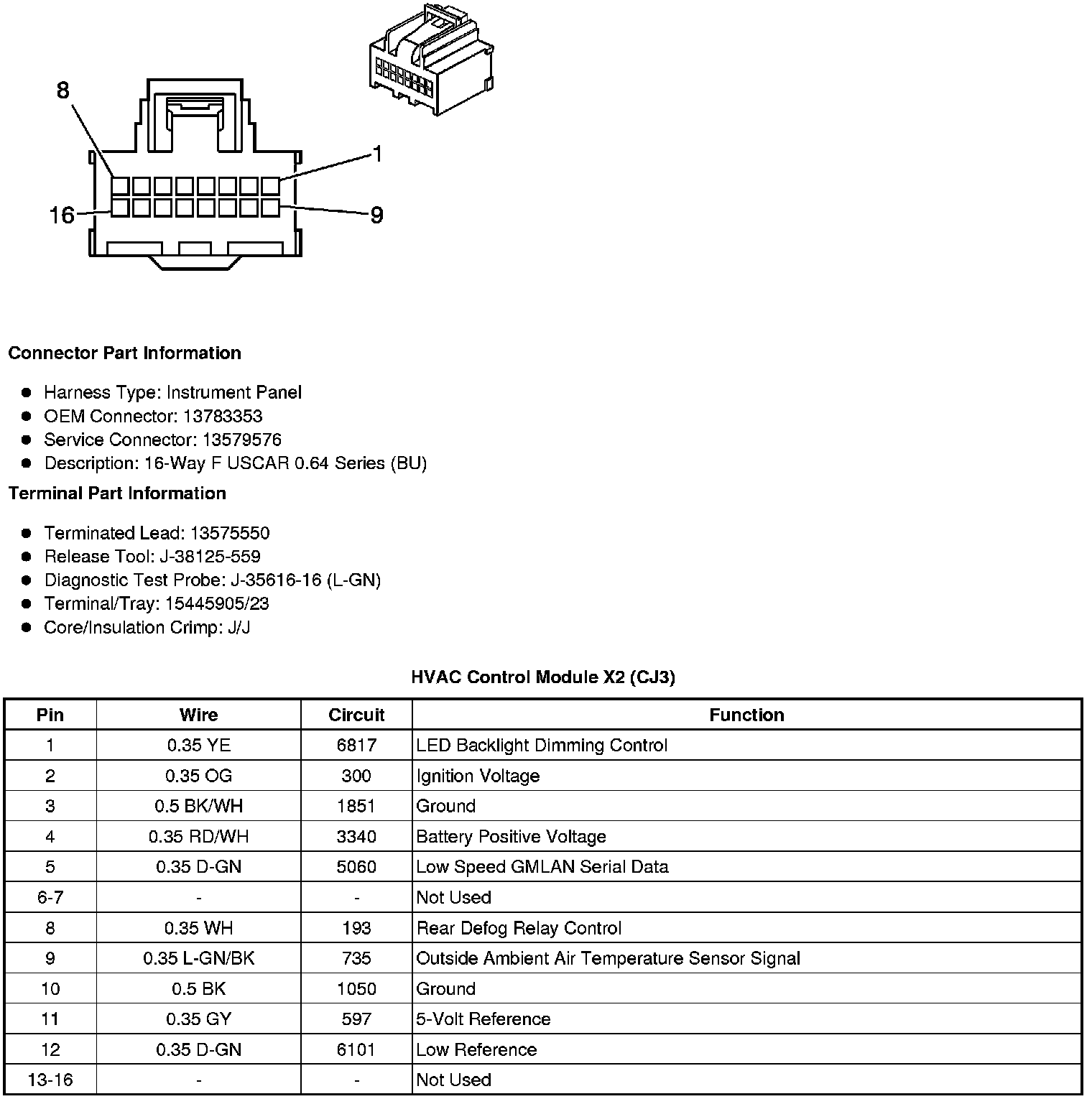 Factory service manual diagram