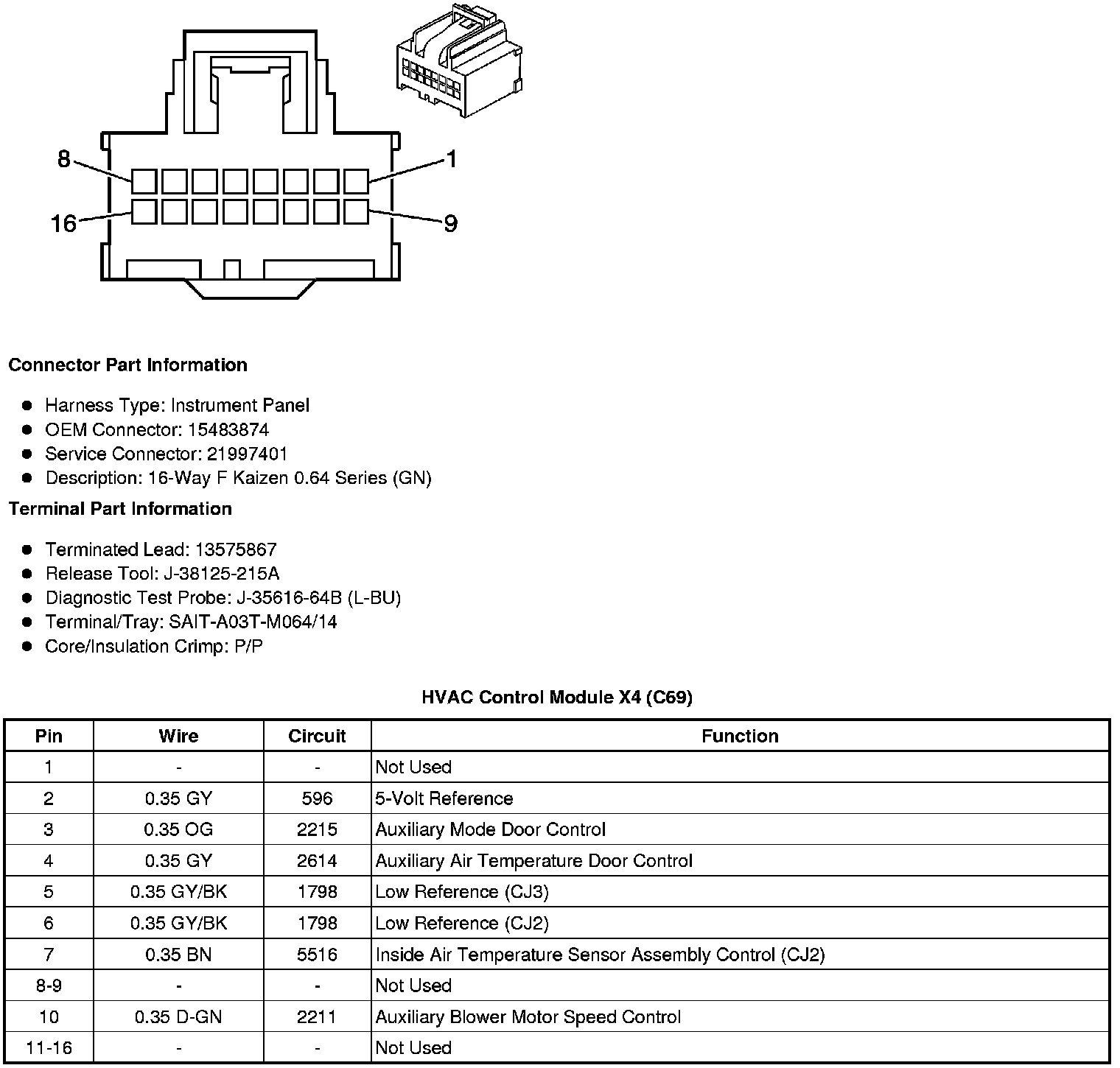 Factory service manual diagram