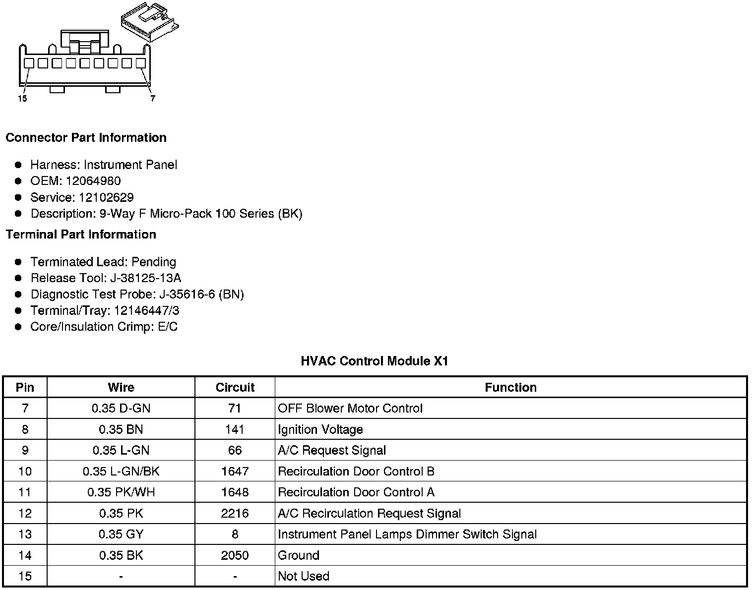 Factory service manual diagram
