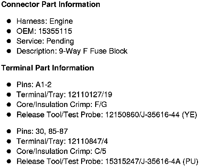 Factory service manual diagram
