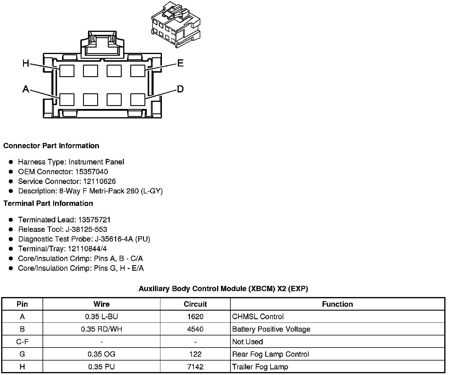 Factory service manual diagram