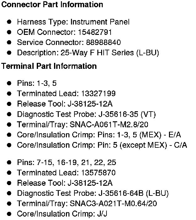 Factory service manual diagram