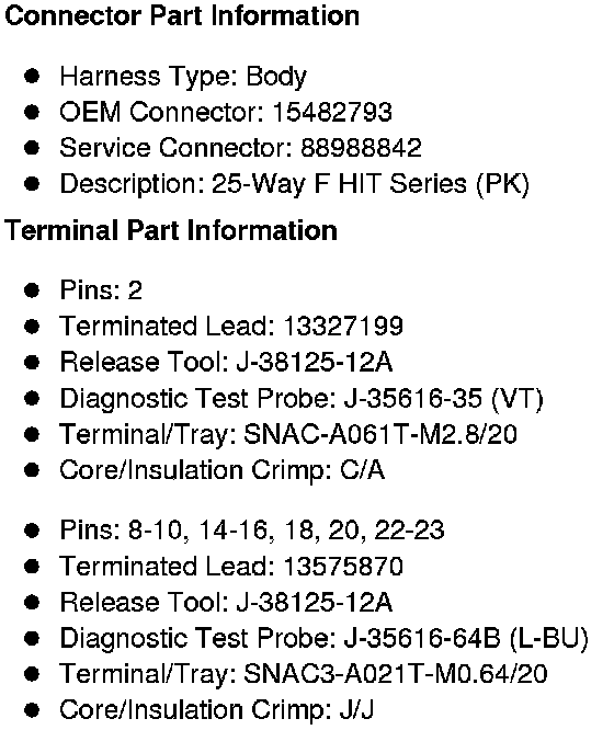Factory service manual diagram