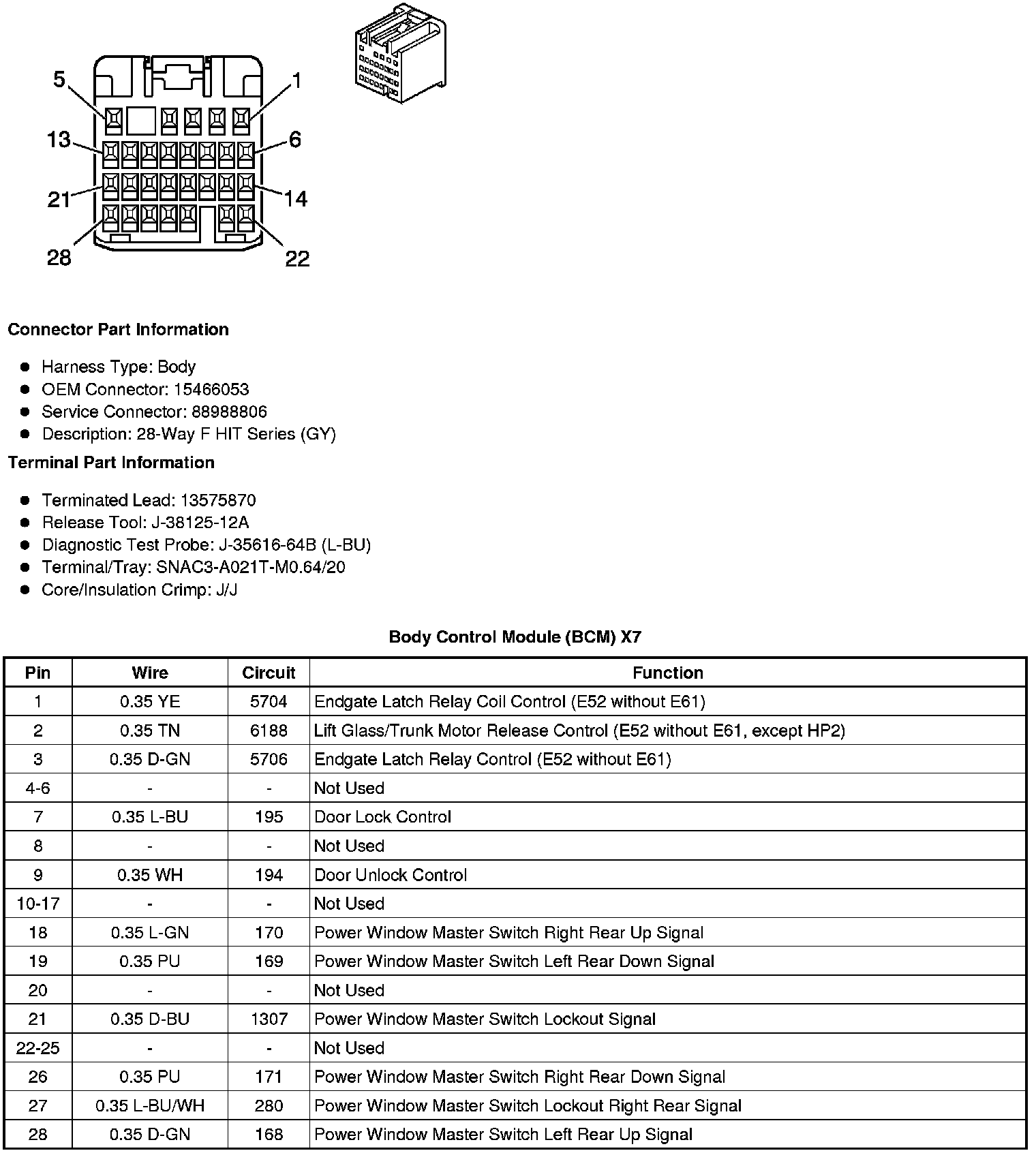 Factory service manual diagram