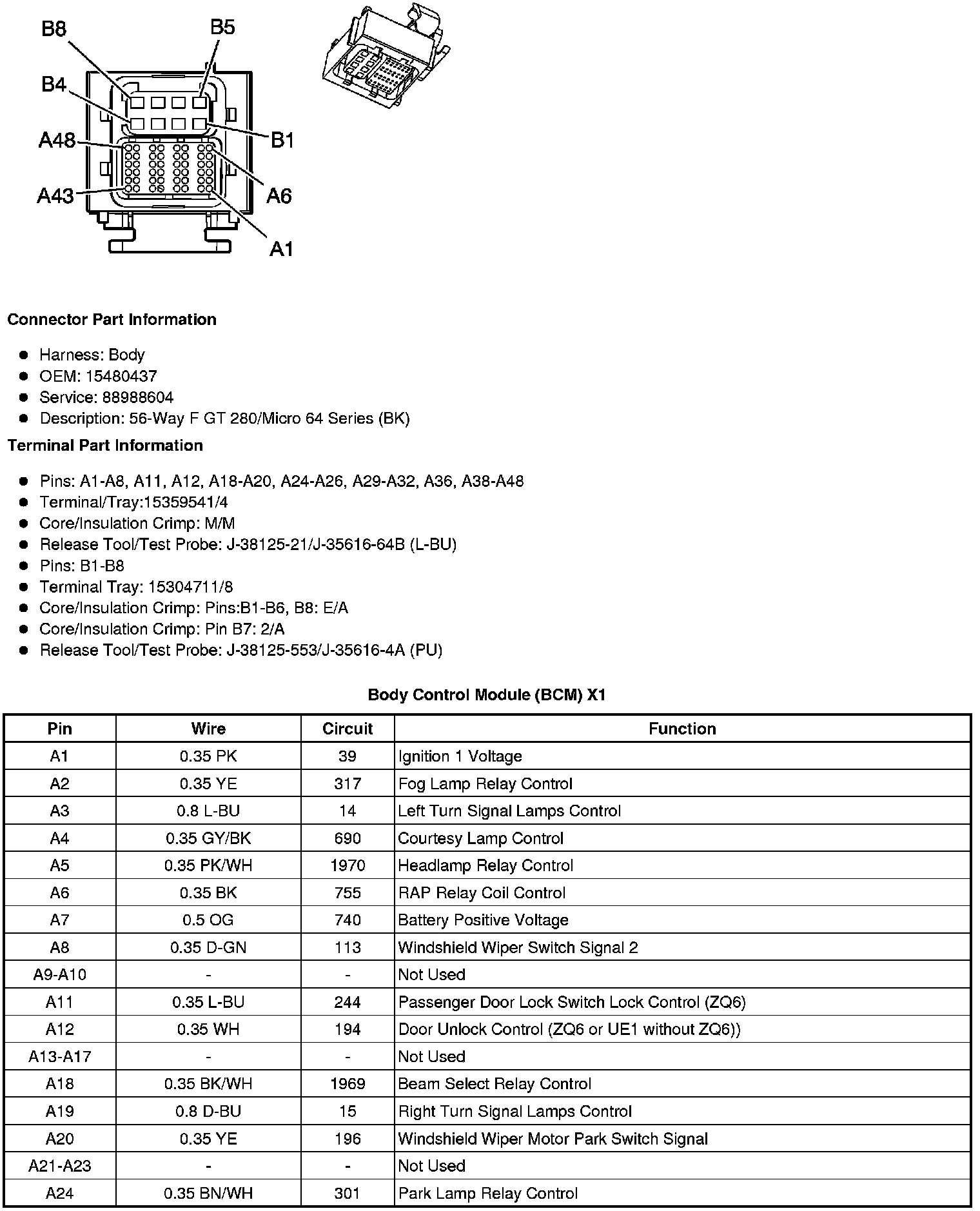 Factory service manual diagram