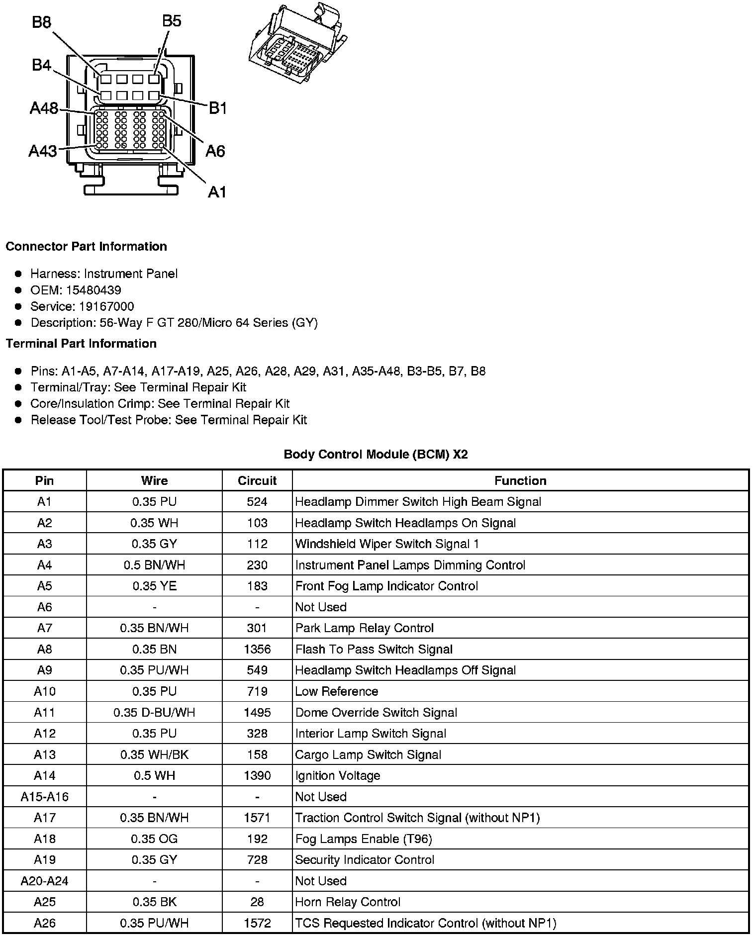 Factory service manual diagram
