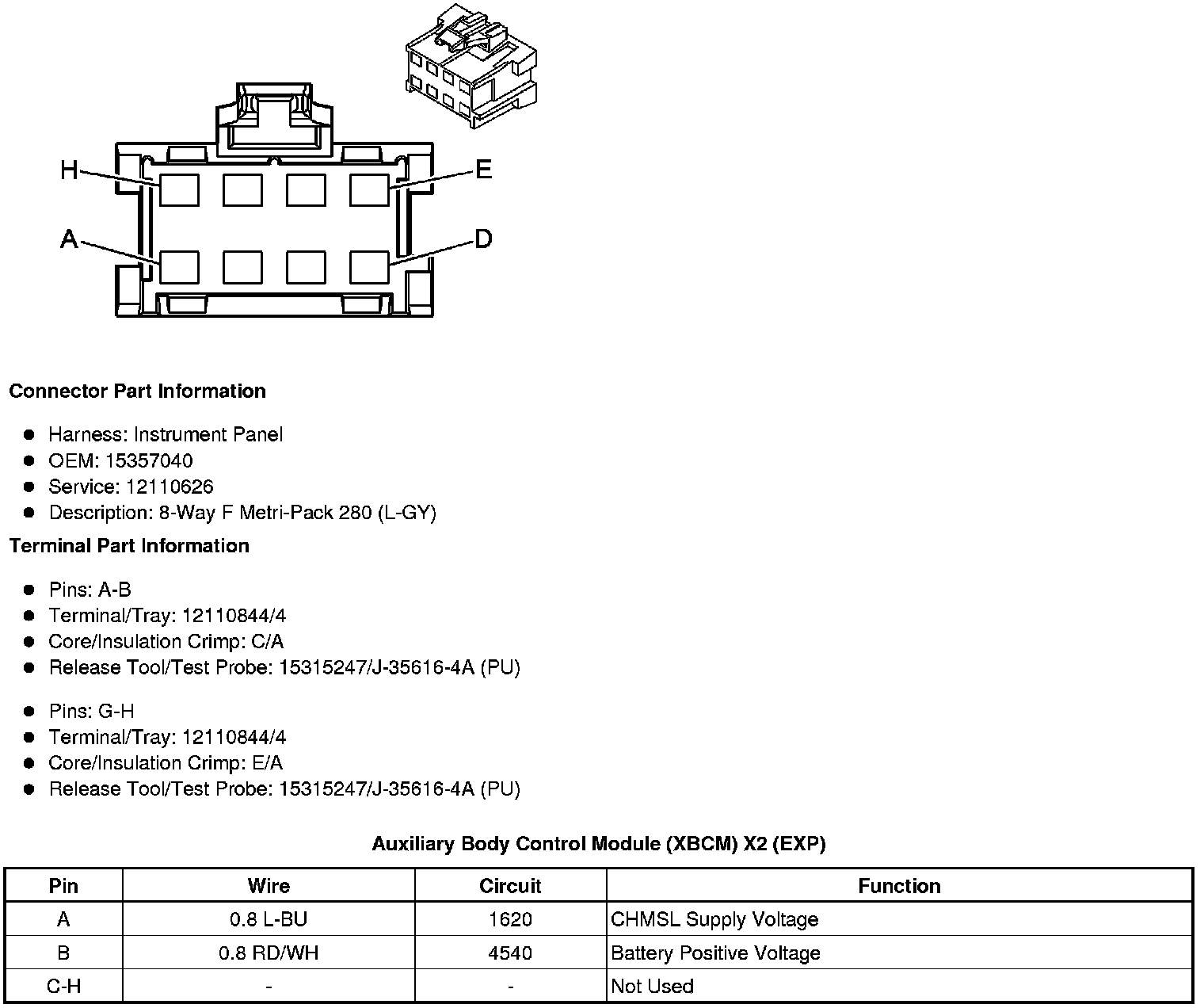 Factory service manual diagram