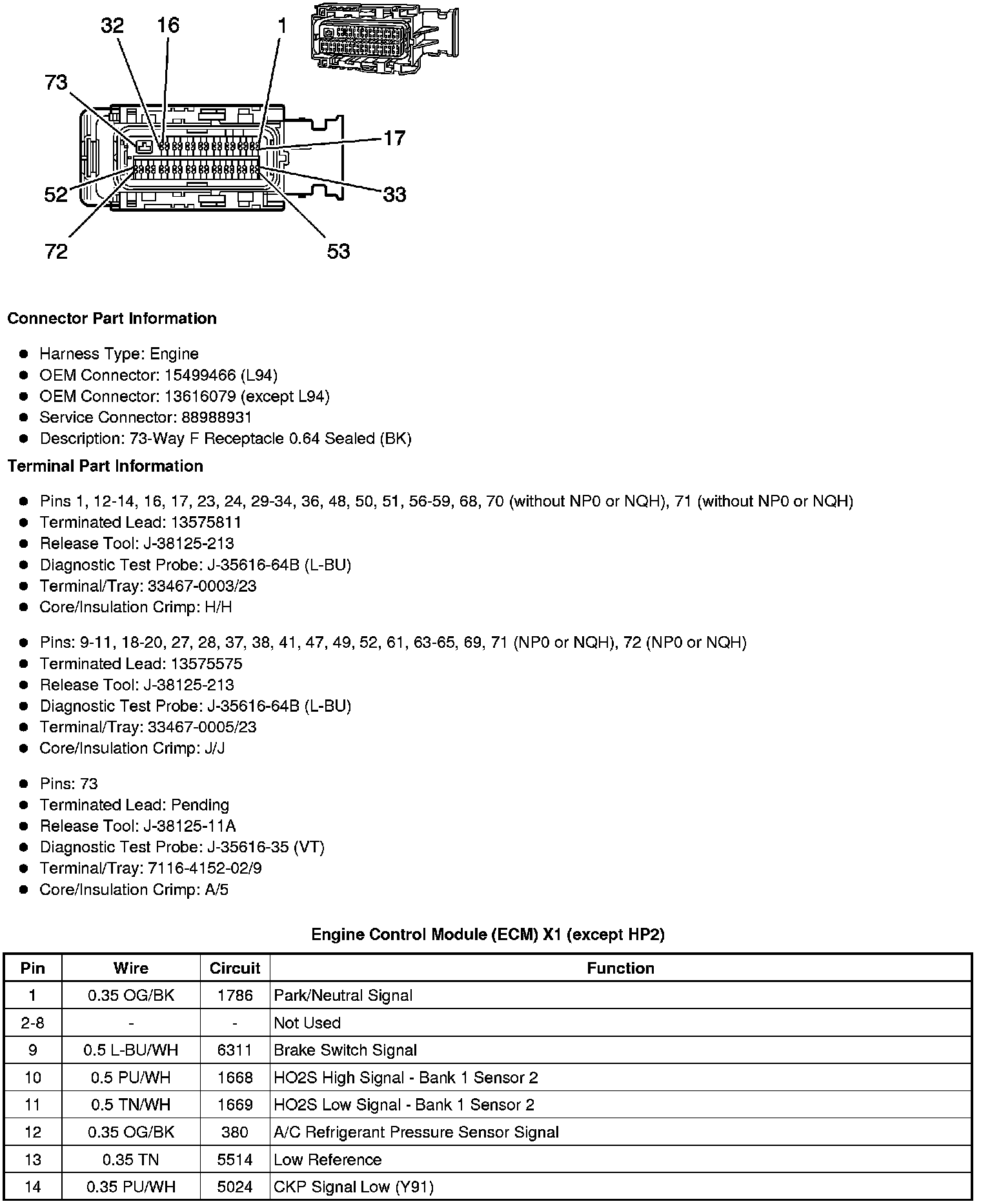 Factory service manual diagram