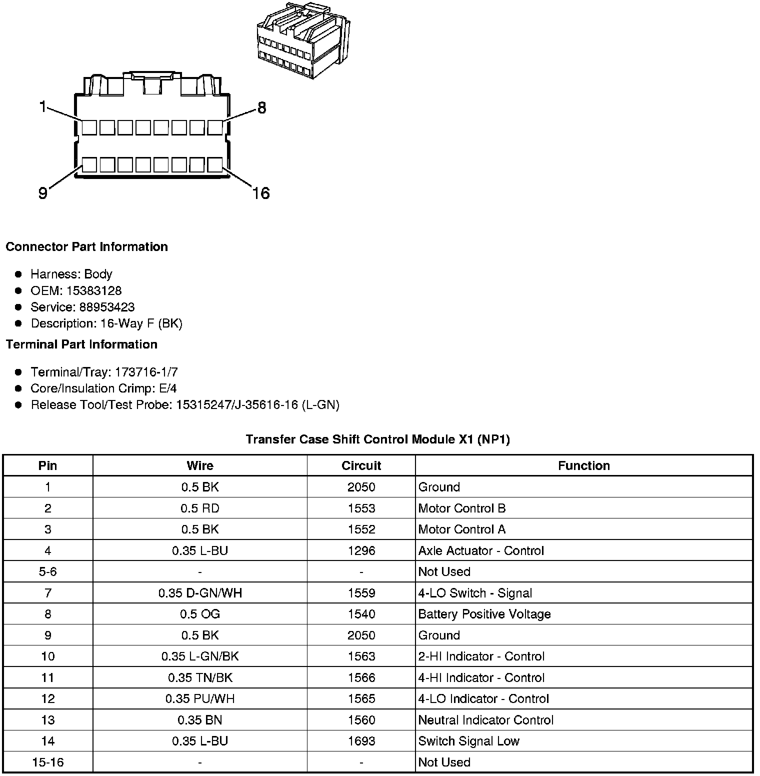 Factory service manual diagram