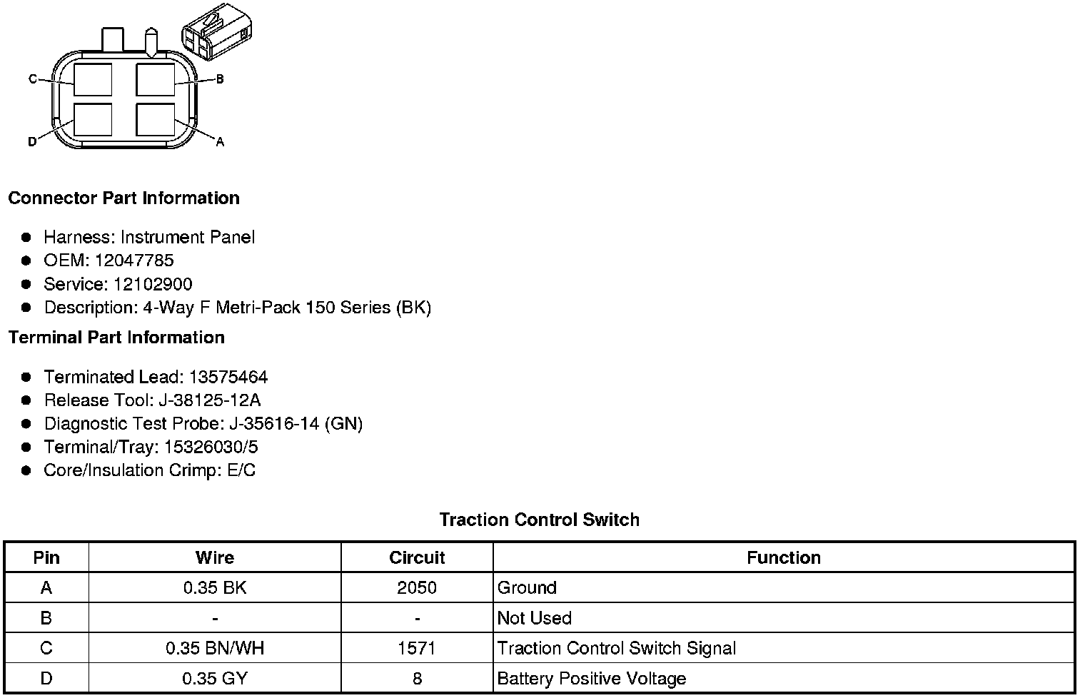 Factory service manual diagram