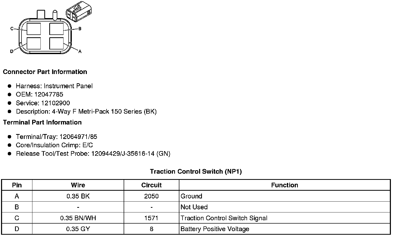 Factory service manual diagram