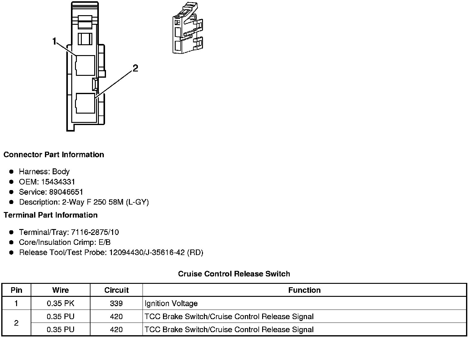 Factory service manual diagram