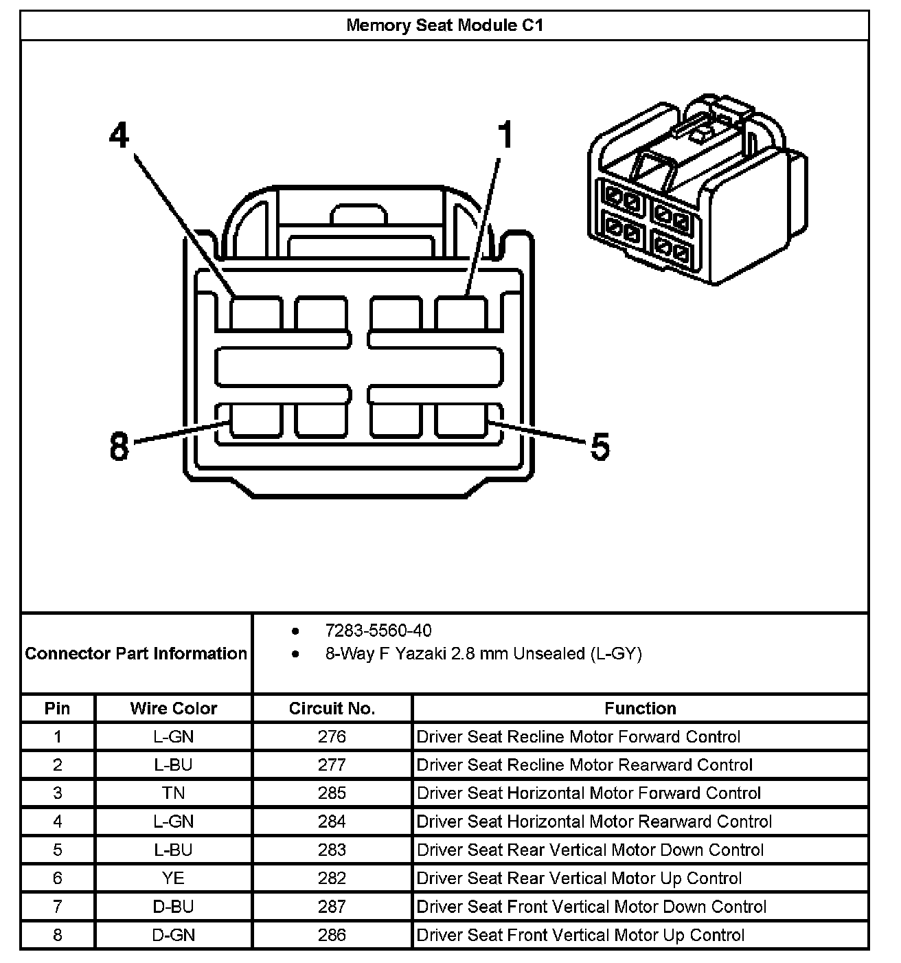 Factory service manual diagram