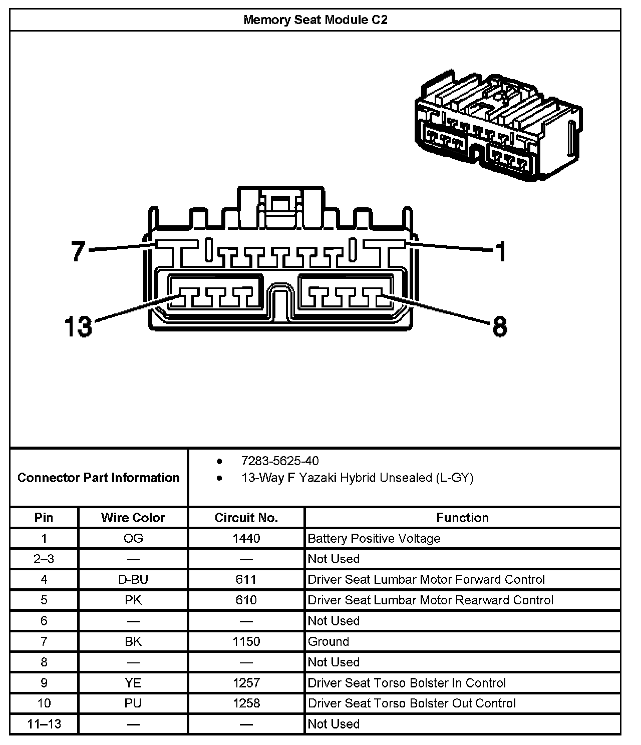 Factory service manual diagram