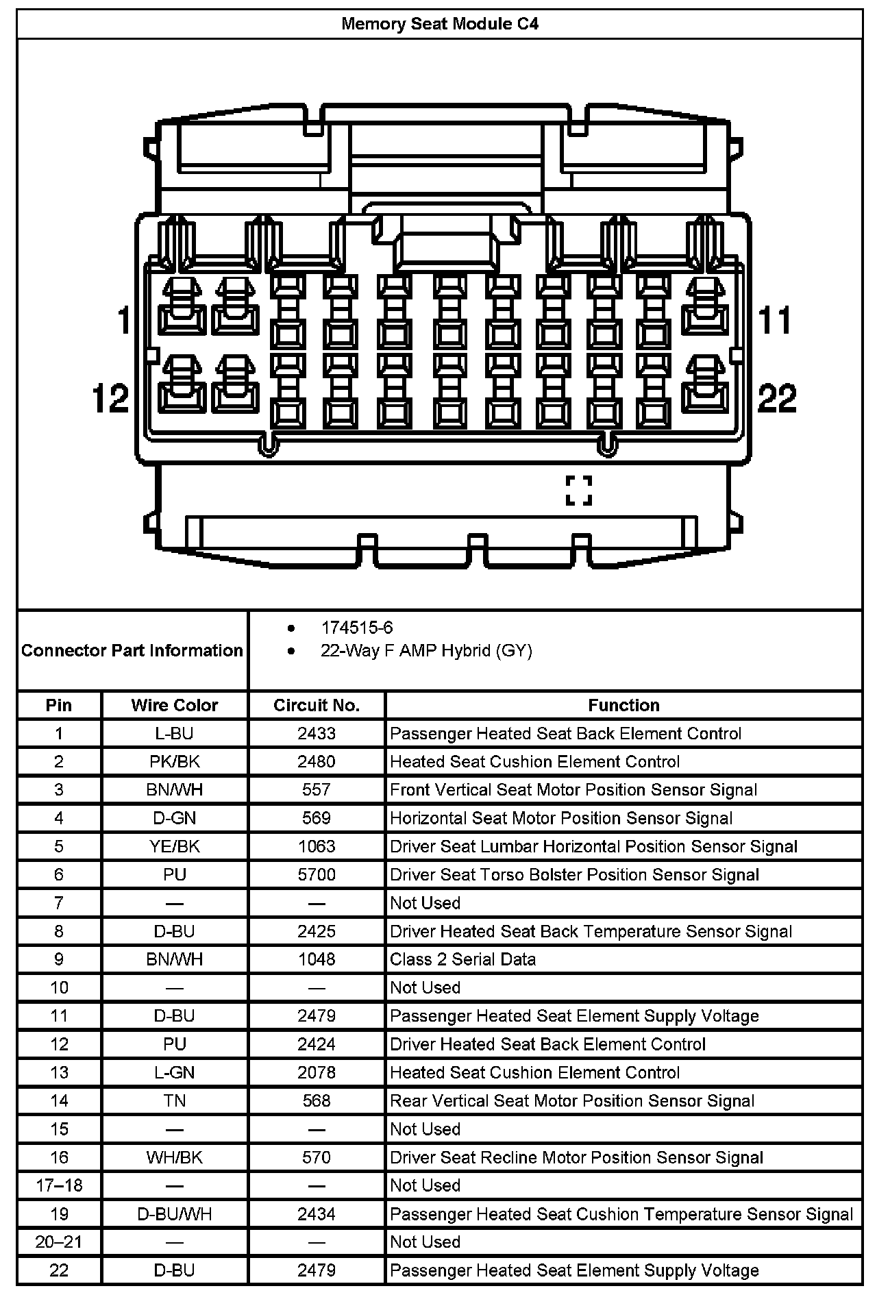 Factory service manual diagram