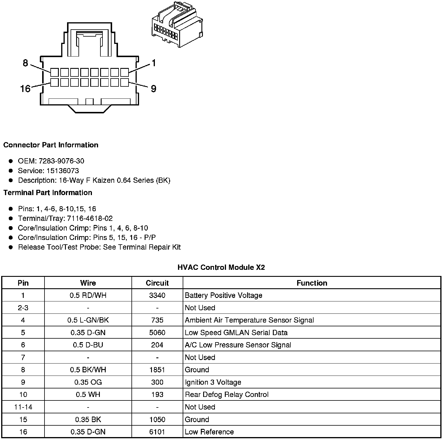 Factory service manual diagram