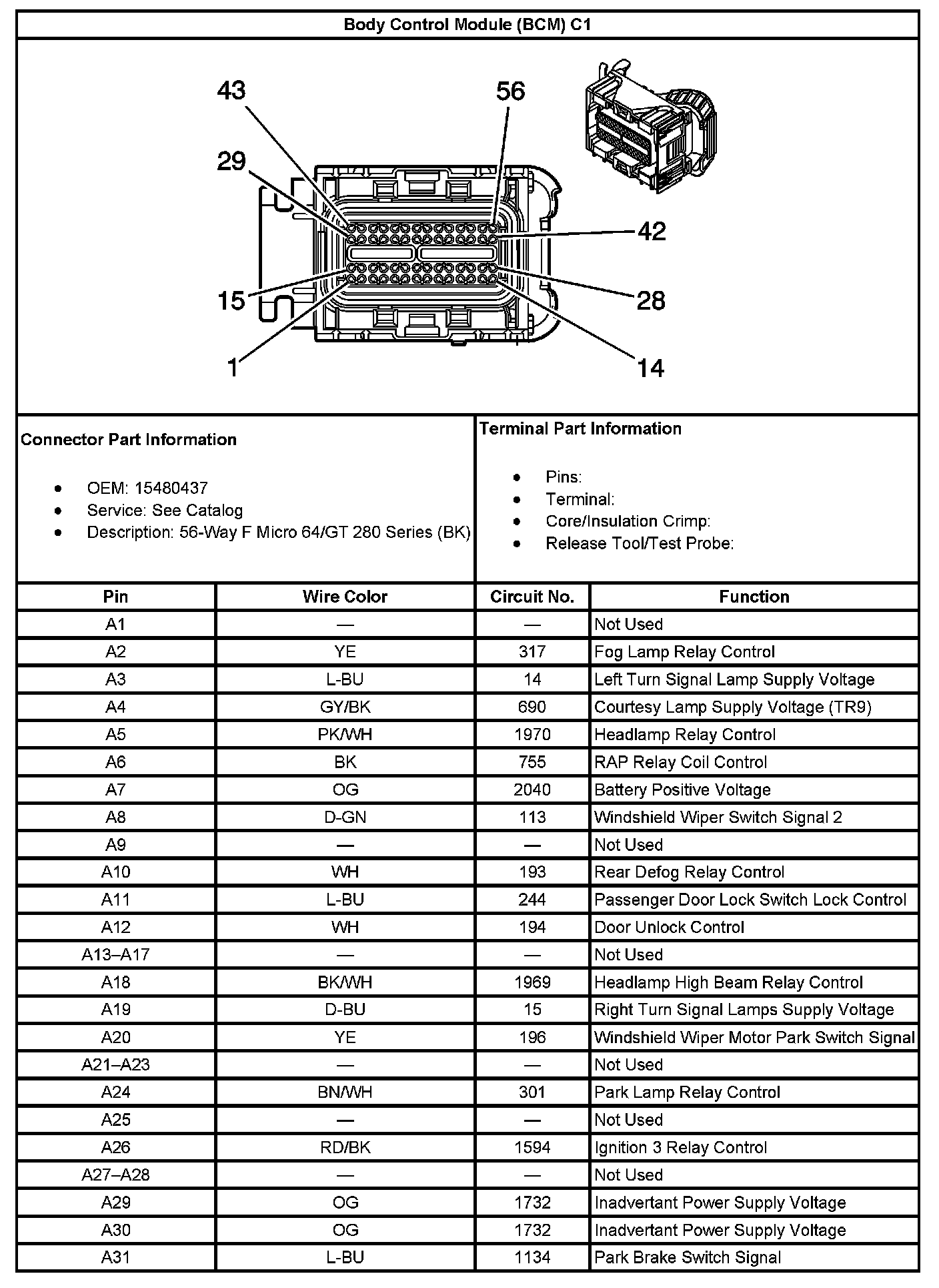 Factory service manual diagram