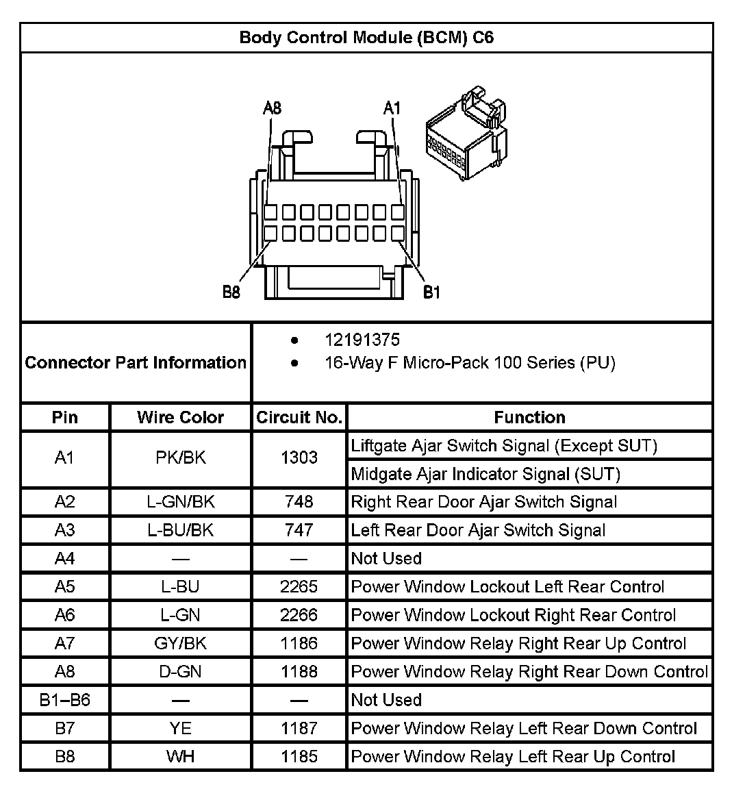 Factory service manual diagram