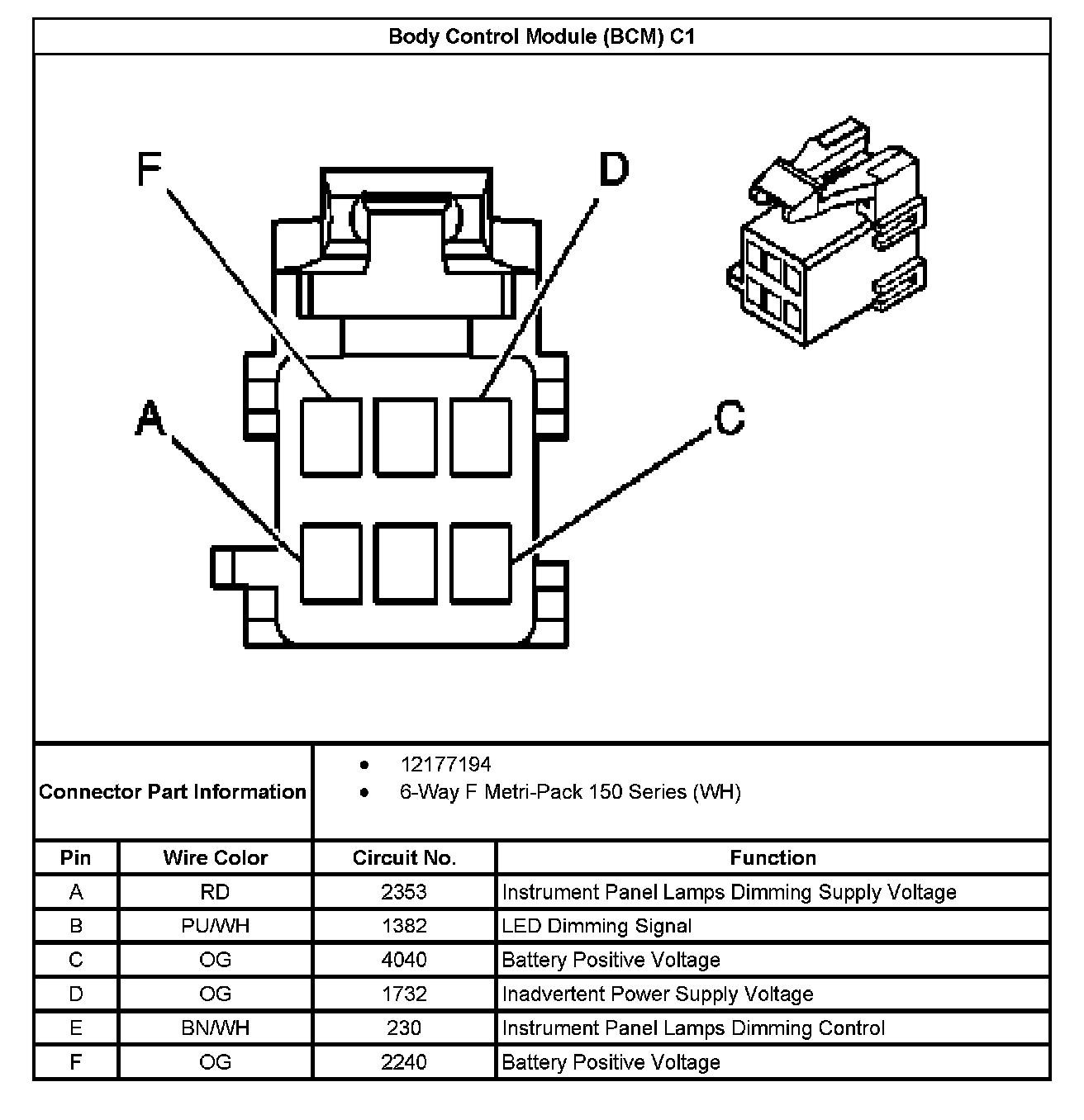 Factory service manual diagram
