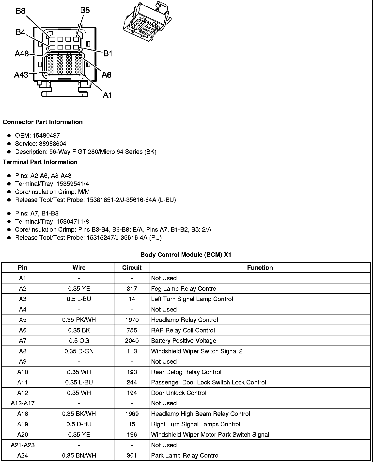 Factory service manual diagram