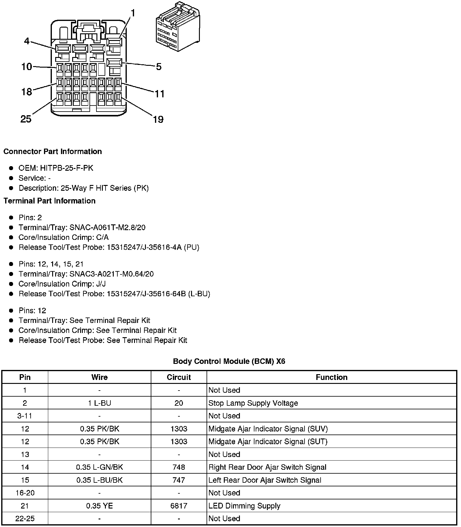 Factory service manual diagram