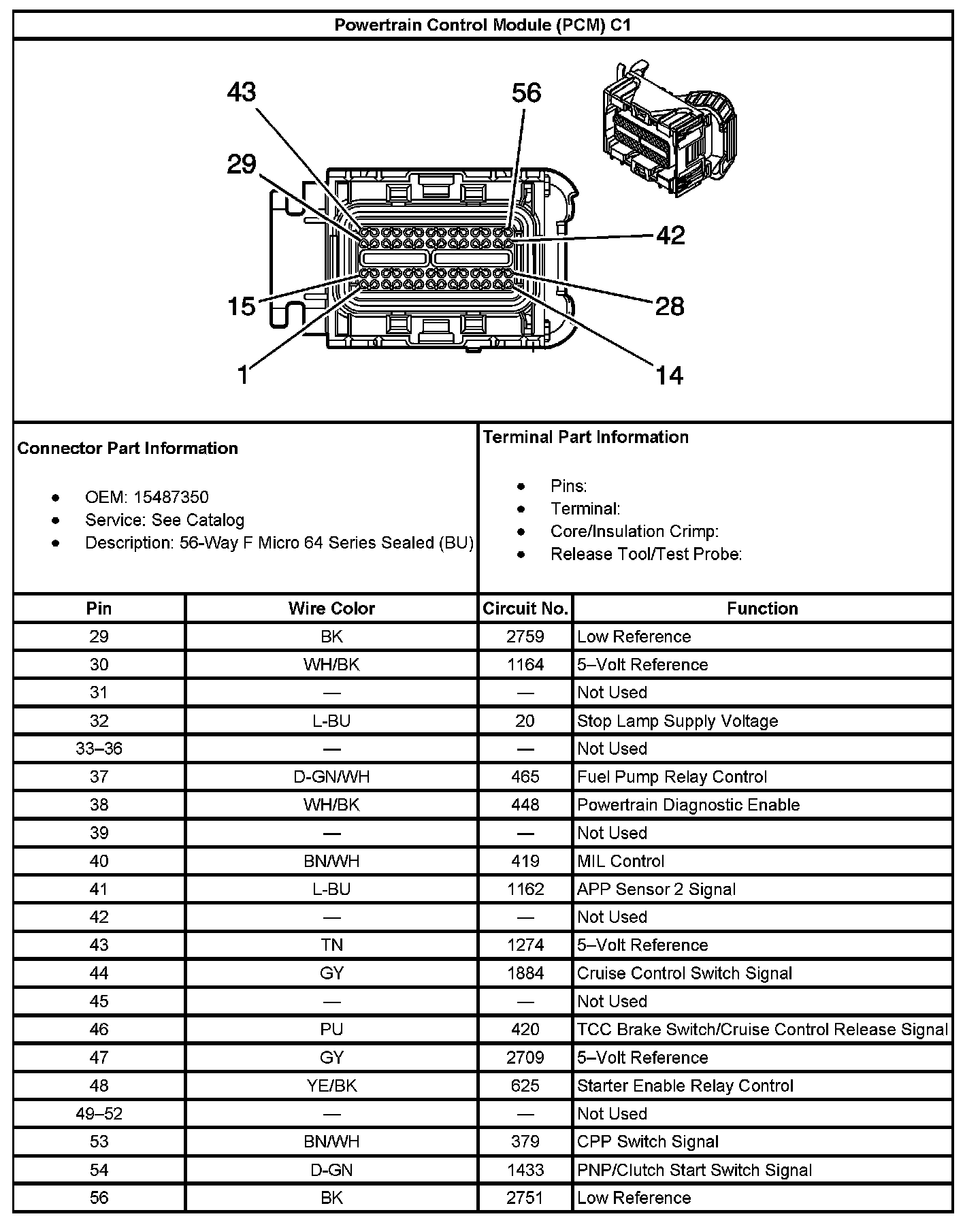 Factory service manual diagram
