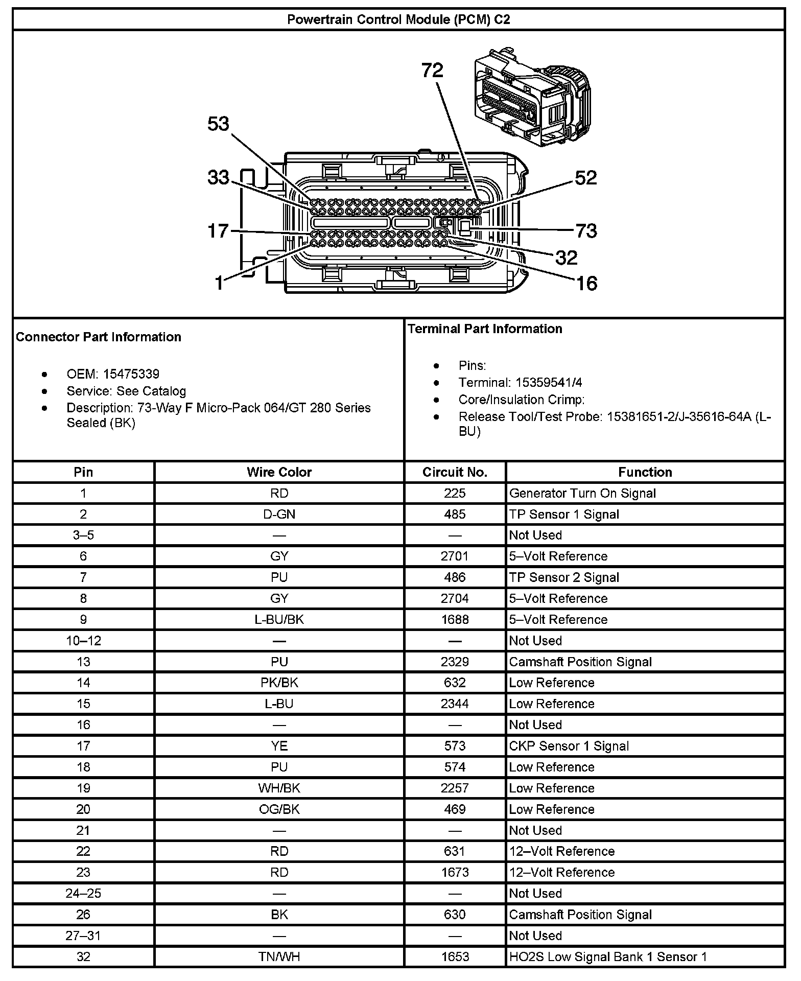 Factory service manual diagram