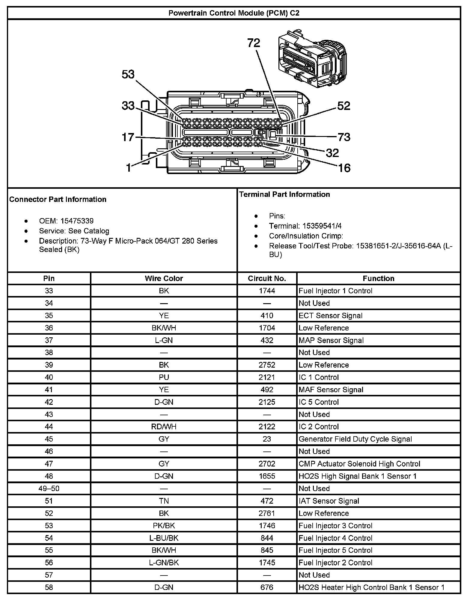 Factory service manual diagram