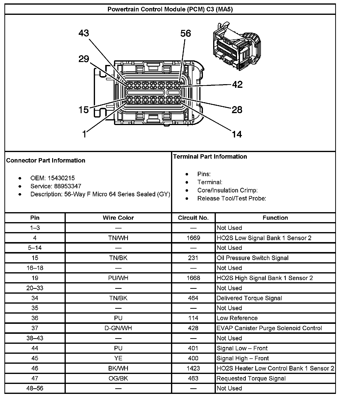 Factory service manual diagram