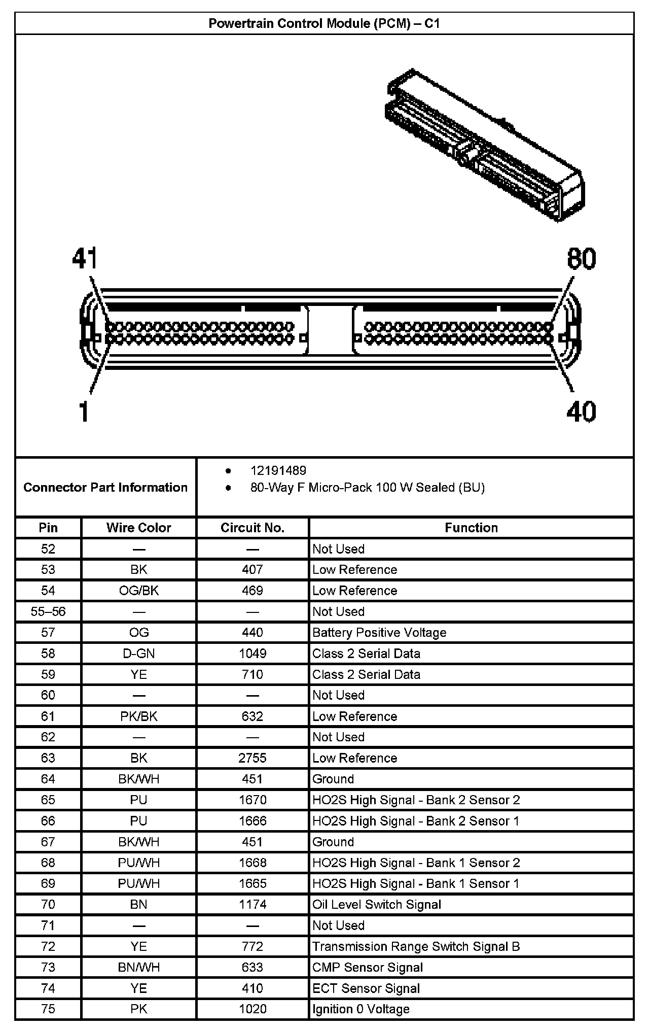 Factory service manual diagram